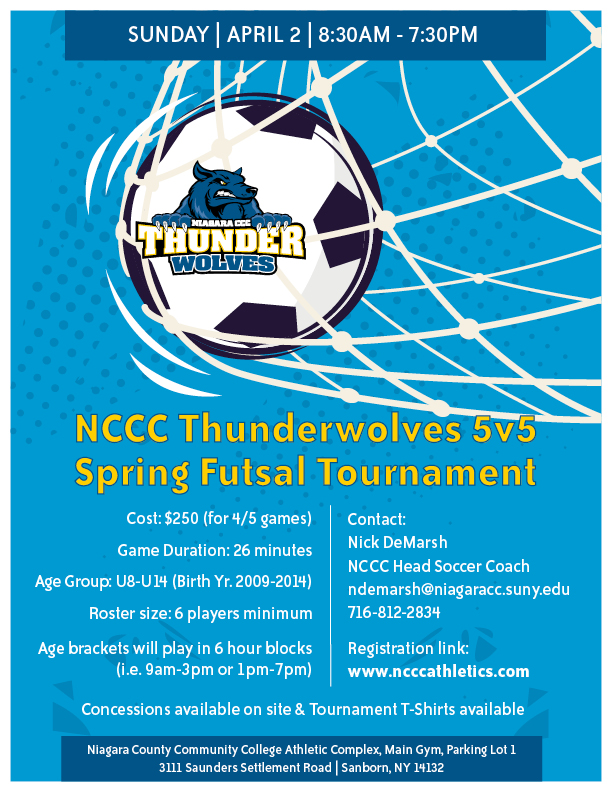 NCCC to host spring futsal tourney